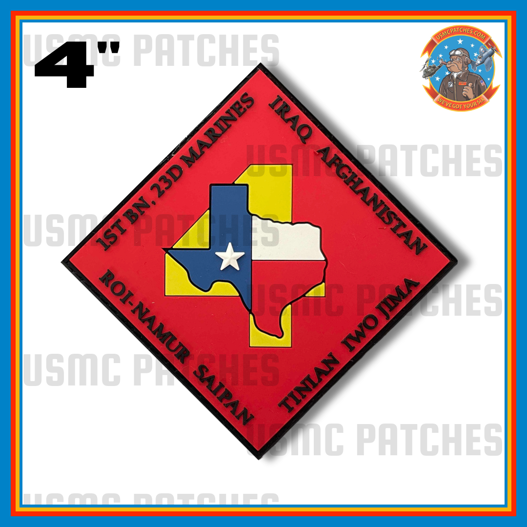 Officially Licensed 1st Battalion 23rd Marine Regiment PVC Patch