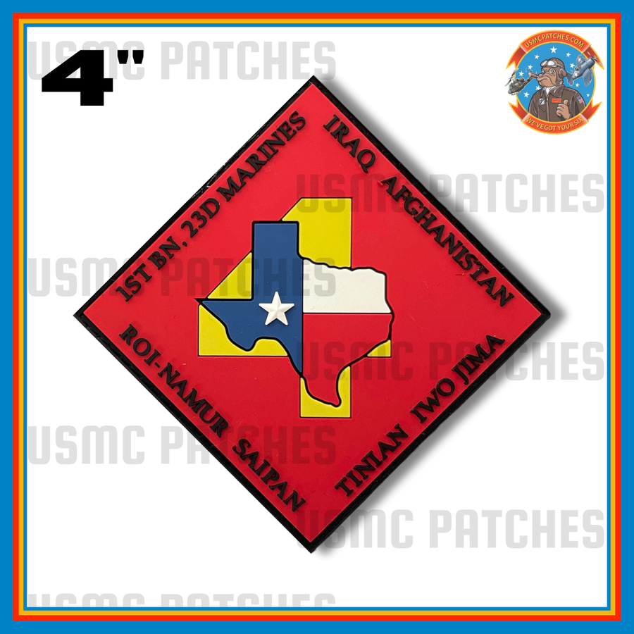 Officially Licensed 1st Battalion 23rd Marine Regiment PVC Patch