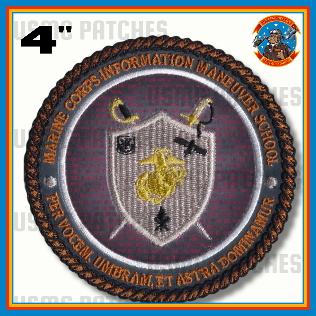 Official Marine Corps Information Maneuver School Patch