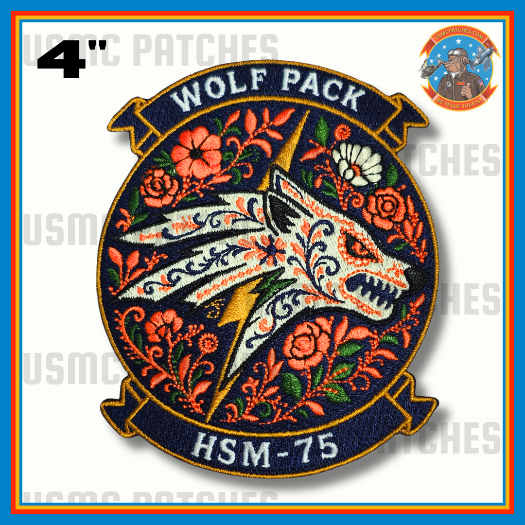 Official HSM-75 Wolfpack Day of The Dead Patch