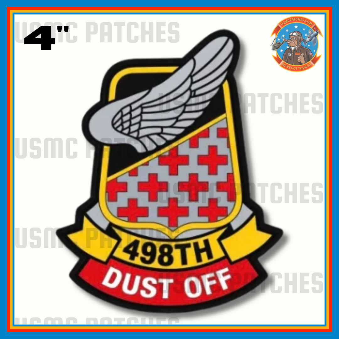 Official 498th Medical Company (Air Ambulance) Dustoff Sticker