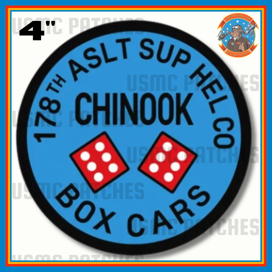 Official 178th Assault Hel Co Box Cars Sticker