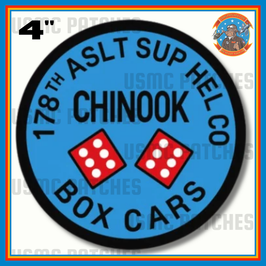 Official 178th Assault Hel Co Box Cars Sticker