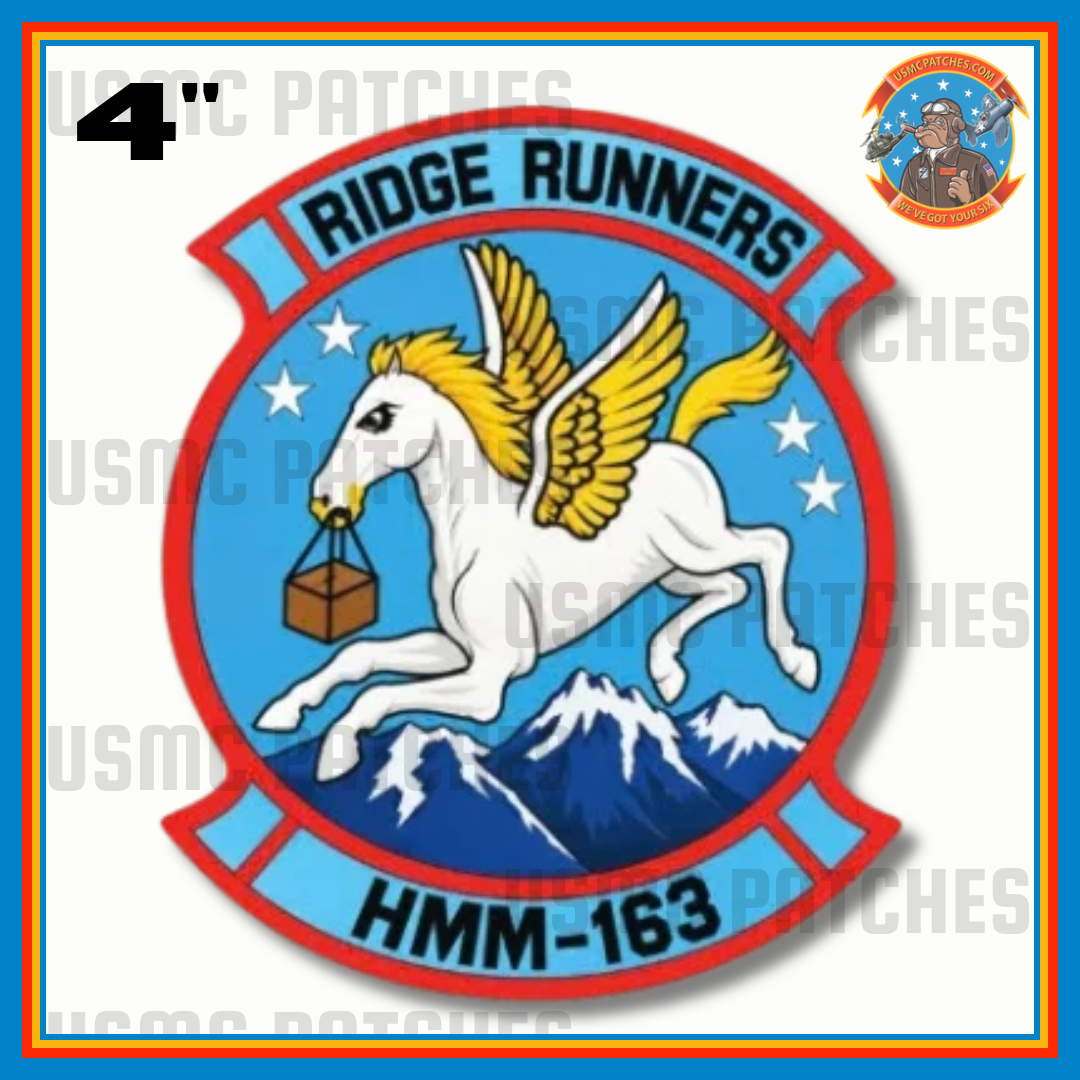 Officially Licensed USMC HMM-163 Ridge Runners Sticker