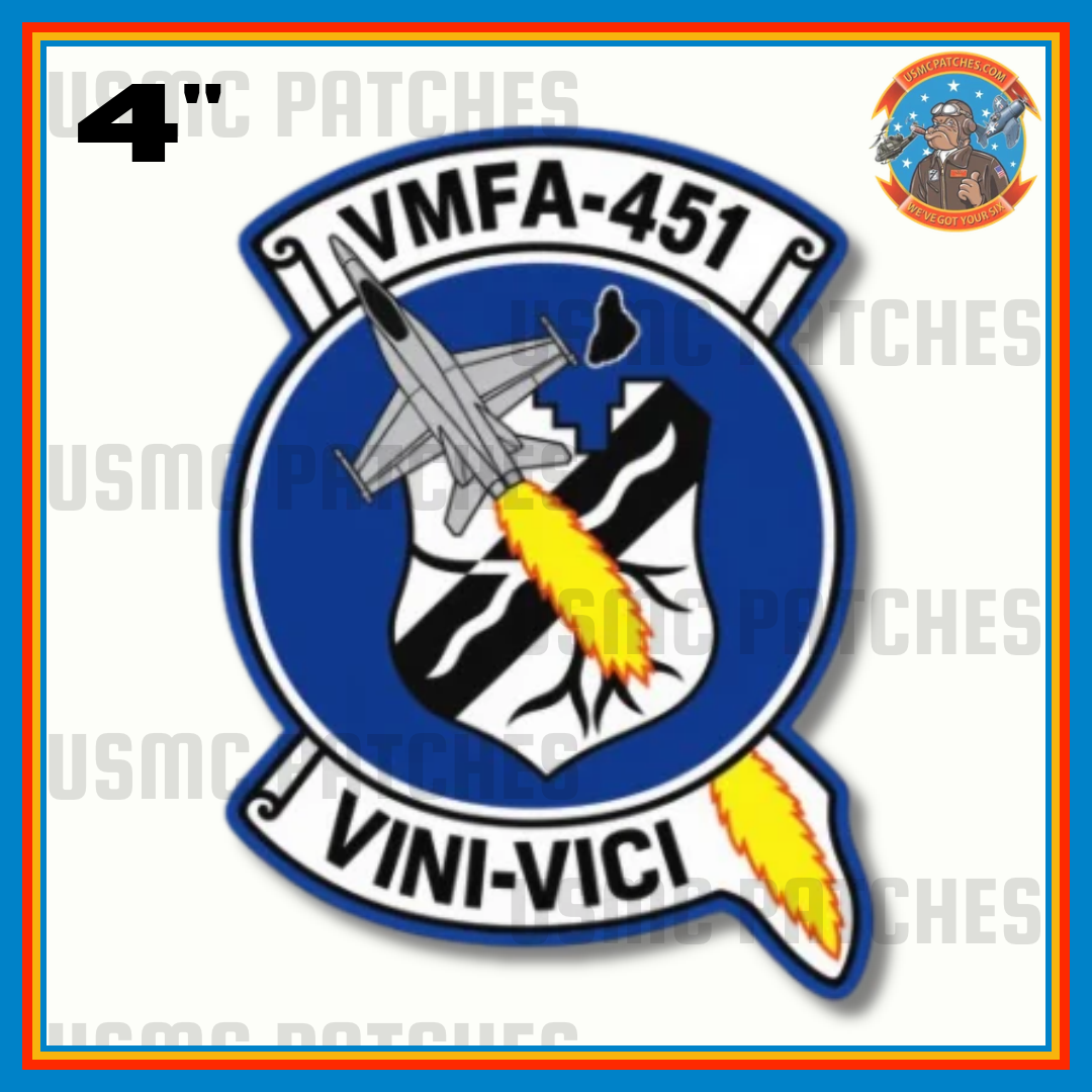 Officially Licensed USMC VMFA-451 Warlords (F-18) Squadron Sticker