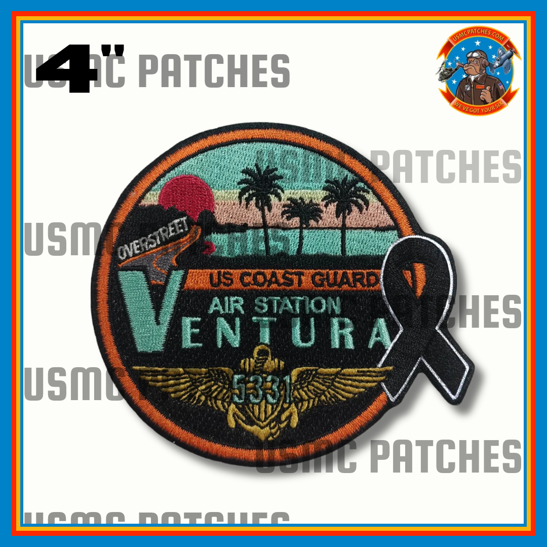 Official Lt Overstreet USCG Memorial Patch & Sticker (Pre Order)