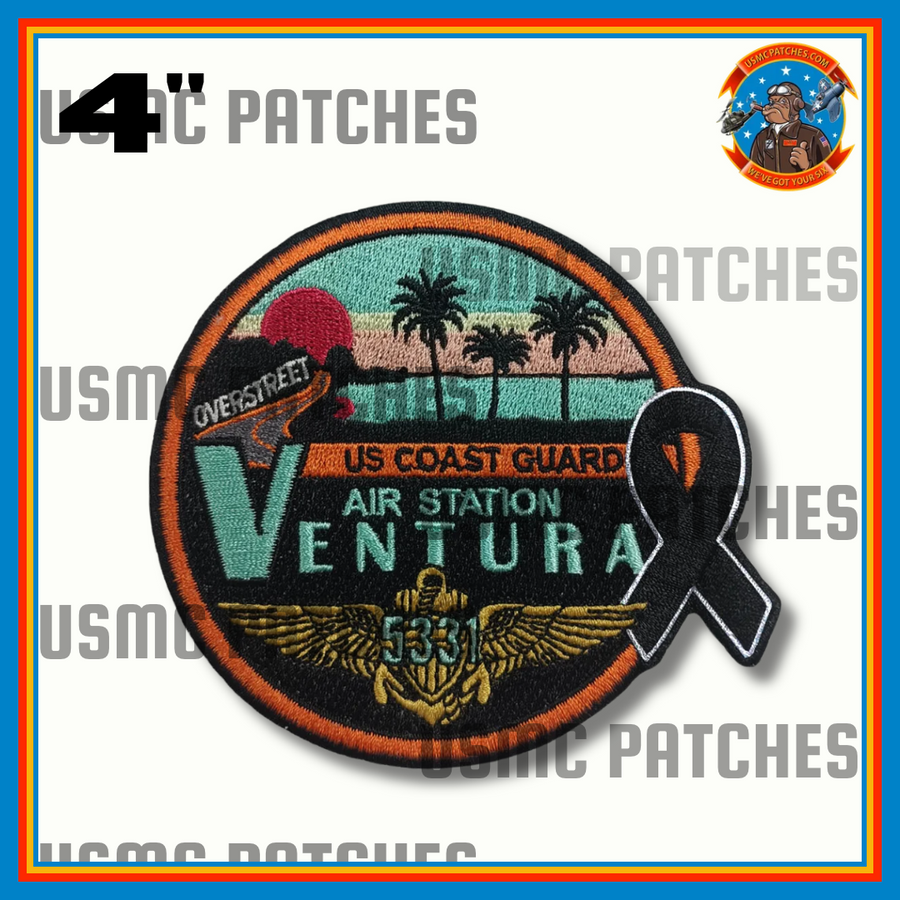 Official Lt Overstreet USCG Memorial Patch & Sticker (Pre Order)