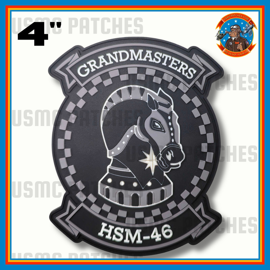 Officially Licensed US Navy HSM-46 Grandmasters Squadron PVC Patch