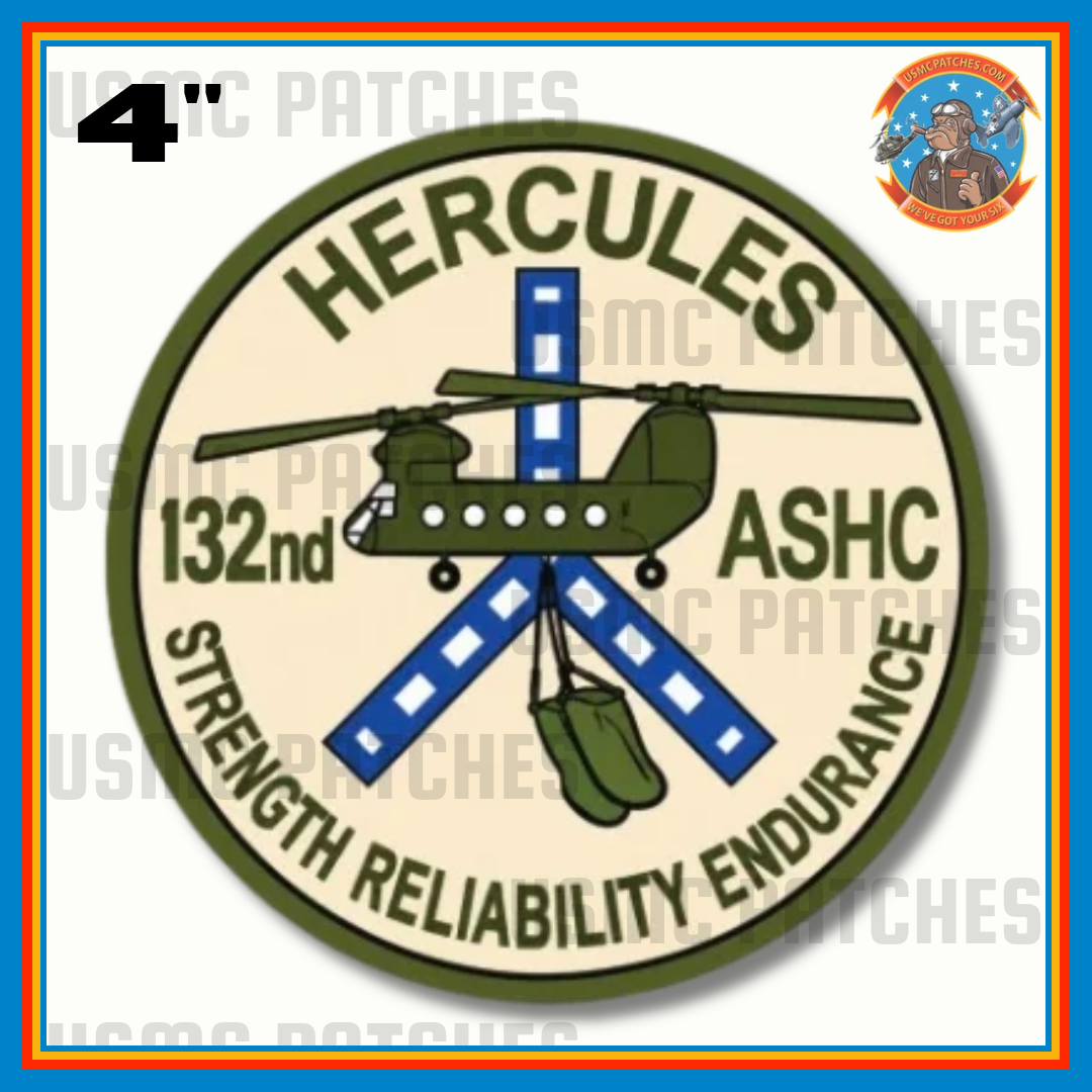 Official US Army 132nd ASHC Hercules Sticker