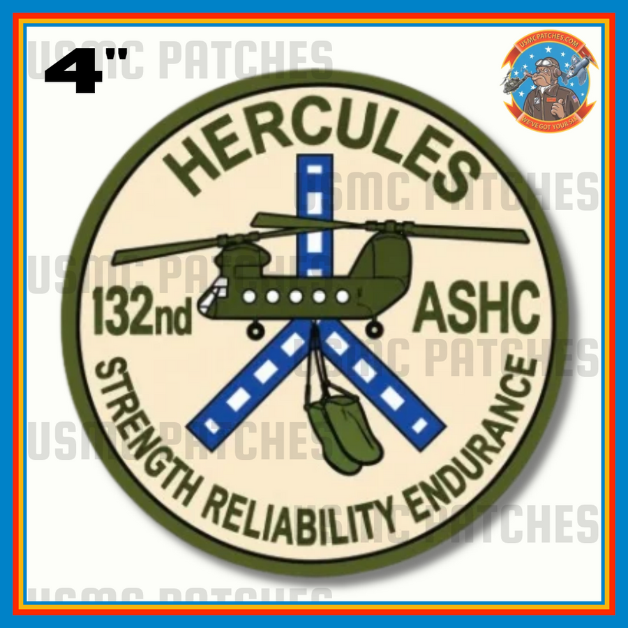 Official US Army 132nd ASHC Hercules Sticker