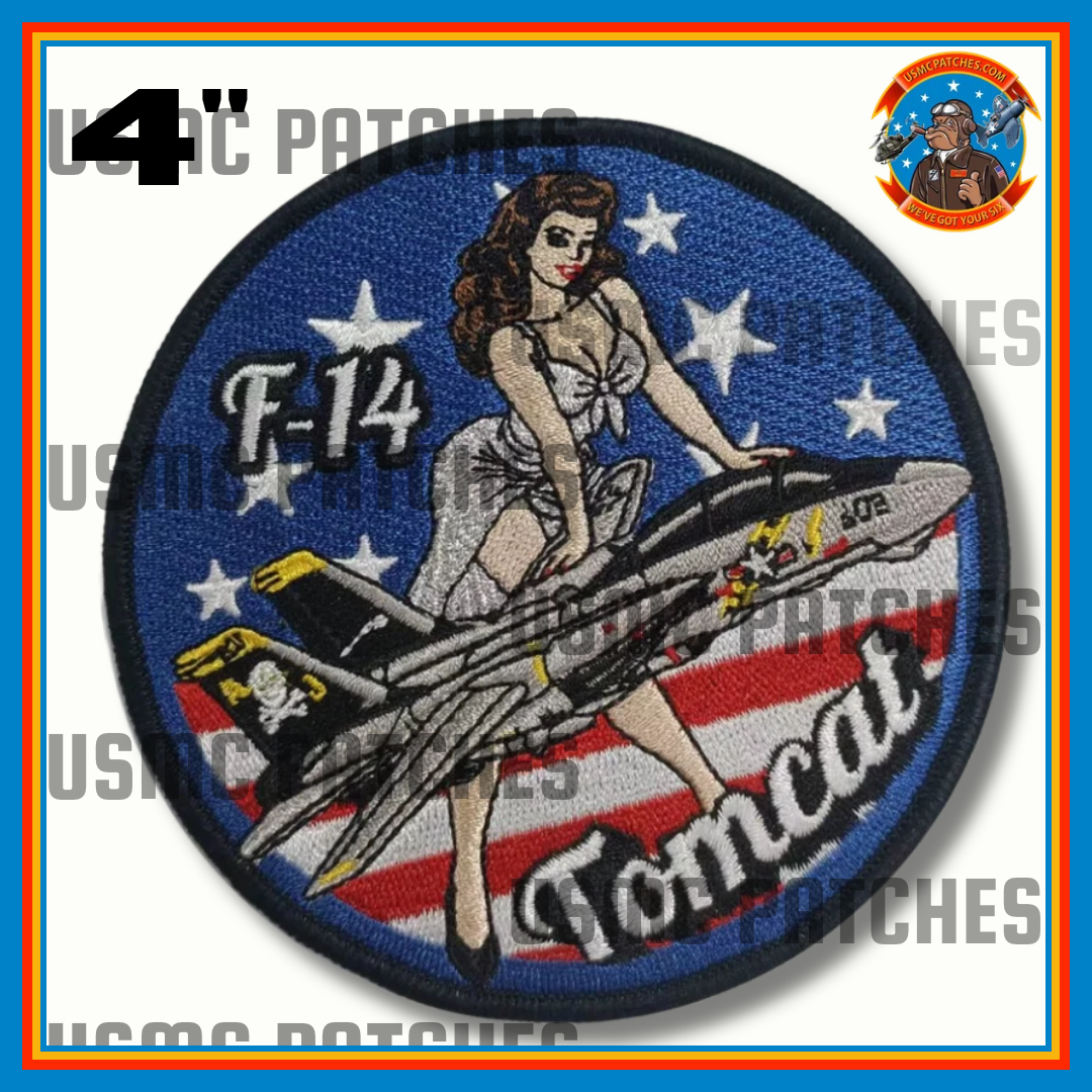 Official USMC Patches F-14 Tomcat Tammy Pin Up Patch