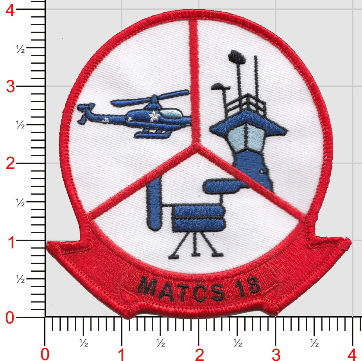 Officially Licensed Marine Air Traffic Control Squadron MATCS 18 Patch