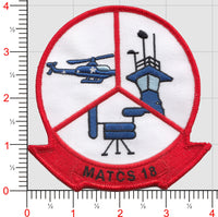 Officially Licensed Marine Air Traffic Control Squadron MATCS 18 Patch