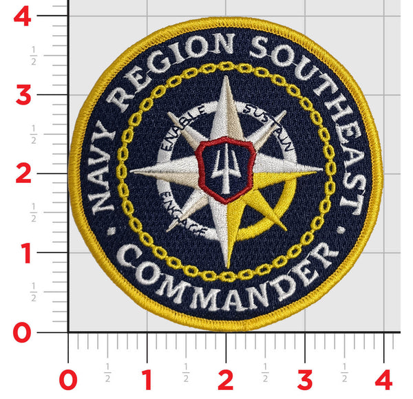 Officially Licensed Navy Region Southeast Commander Patch