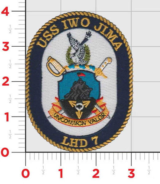 Officially Licensed US Navy USS Iwo Jima LHD-7 Patch