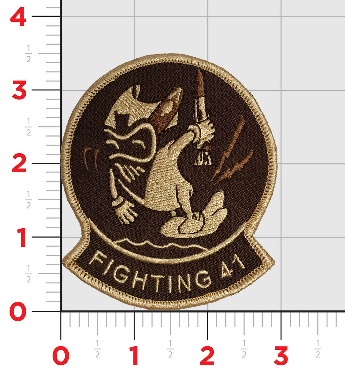 Official VFA-41 Black Aces "Chucker" Shoulder Patch