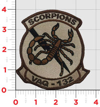 Officially Licensed US Navy VAQ-132 Scorpions Squadron Patch
