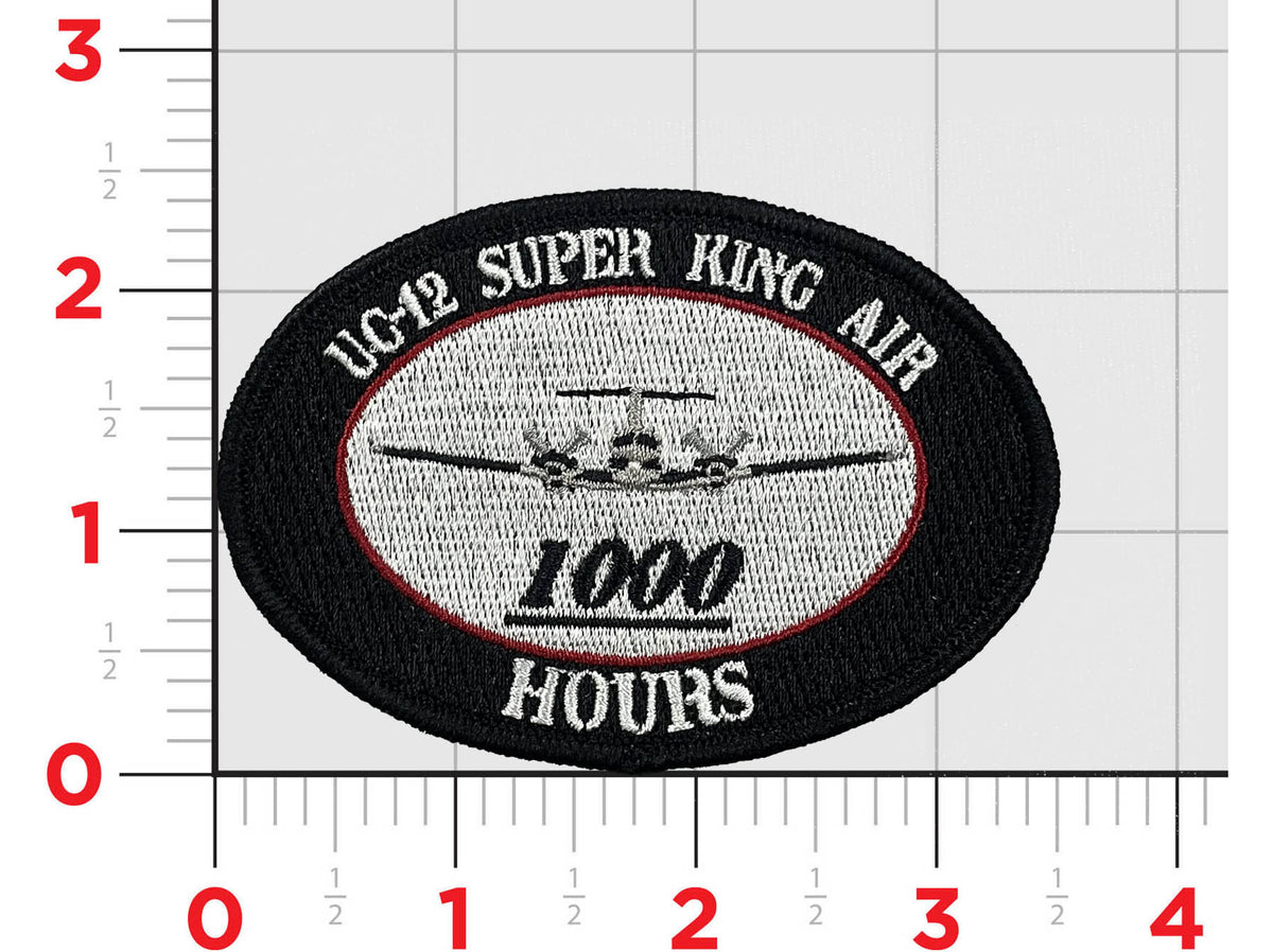 H&HS New River UC-12 Super King Air 1000 Hours Patch