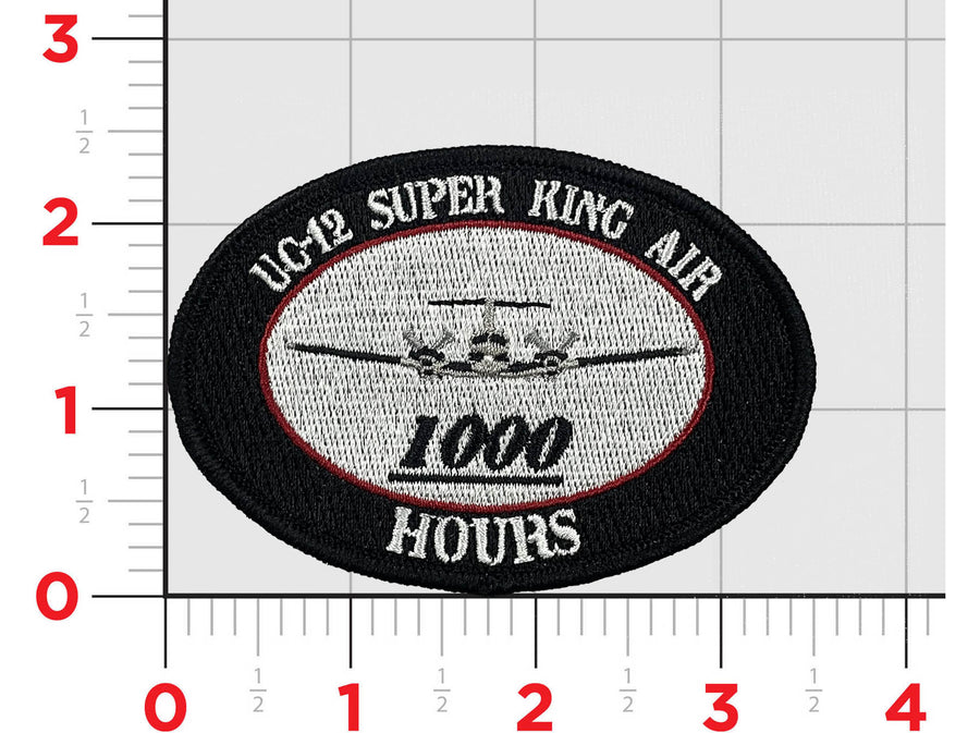 H&HS New River UC-12 Super King Air 1000 Hours Patch