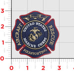 Officially Licensed USMC Aircraft Rescue and Firefighting Patches