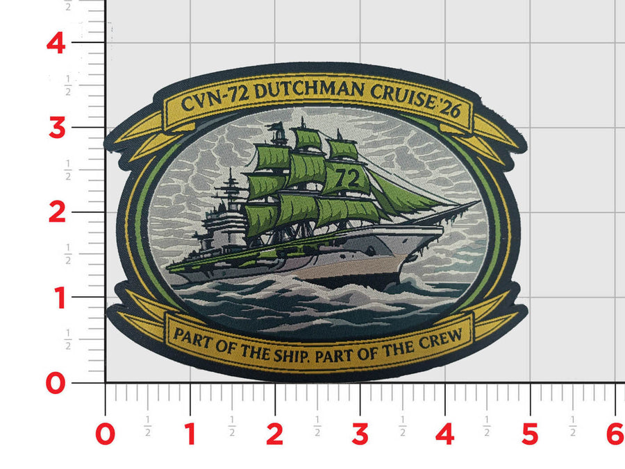 Official CVN-72 Dutchman Cruise '26 Patch