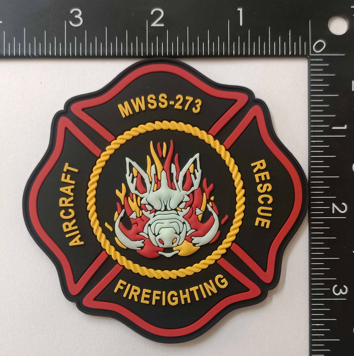 Official MWSS-273 Aircraft Rescue Firefighting patch
