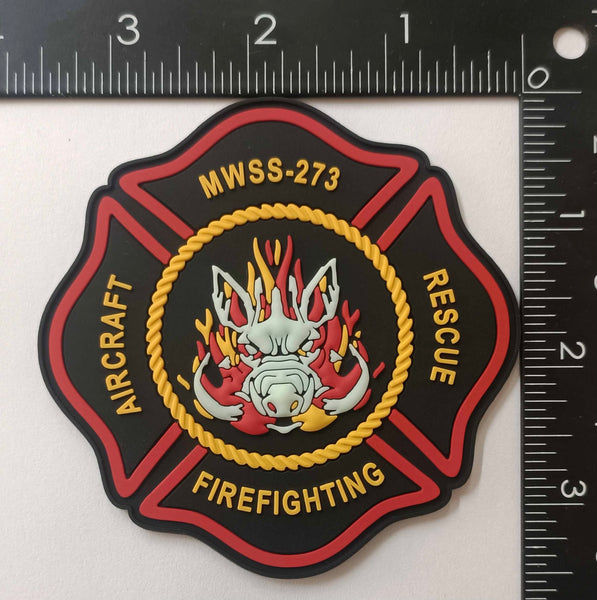 Official MWSS-273 Aircraft Rescue Firefighting patch