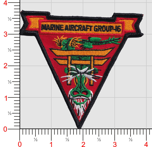 Officially Licensed USMC Marine Aircraft Group Marine Air Group MAG-16 Throwback Patch