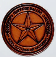 Officially Licensed US Navy Det Dallas Leather Patch