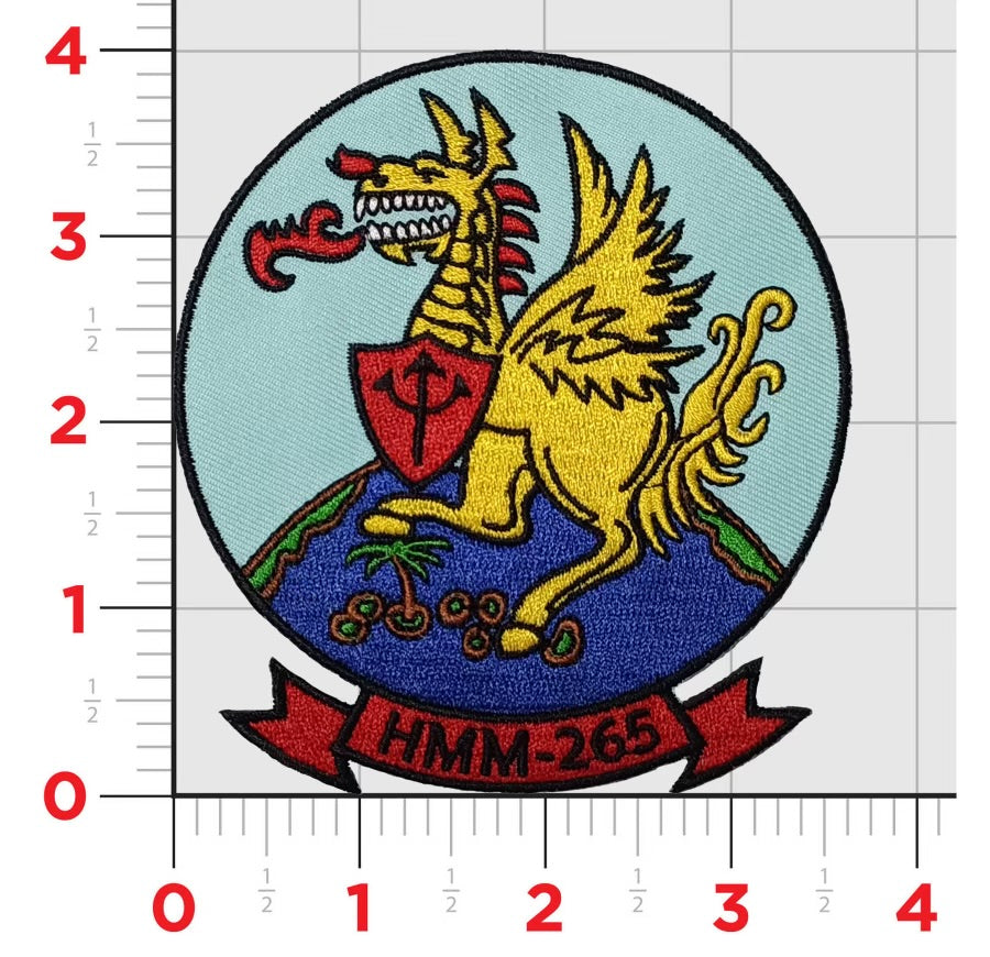 Officially Licensed HMM-265 Dragons 1978 Squadron patch