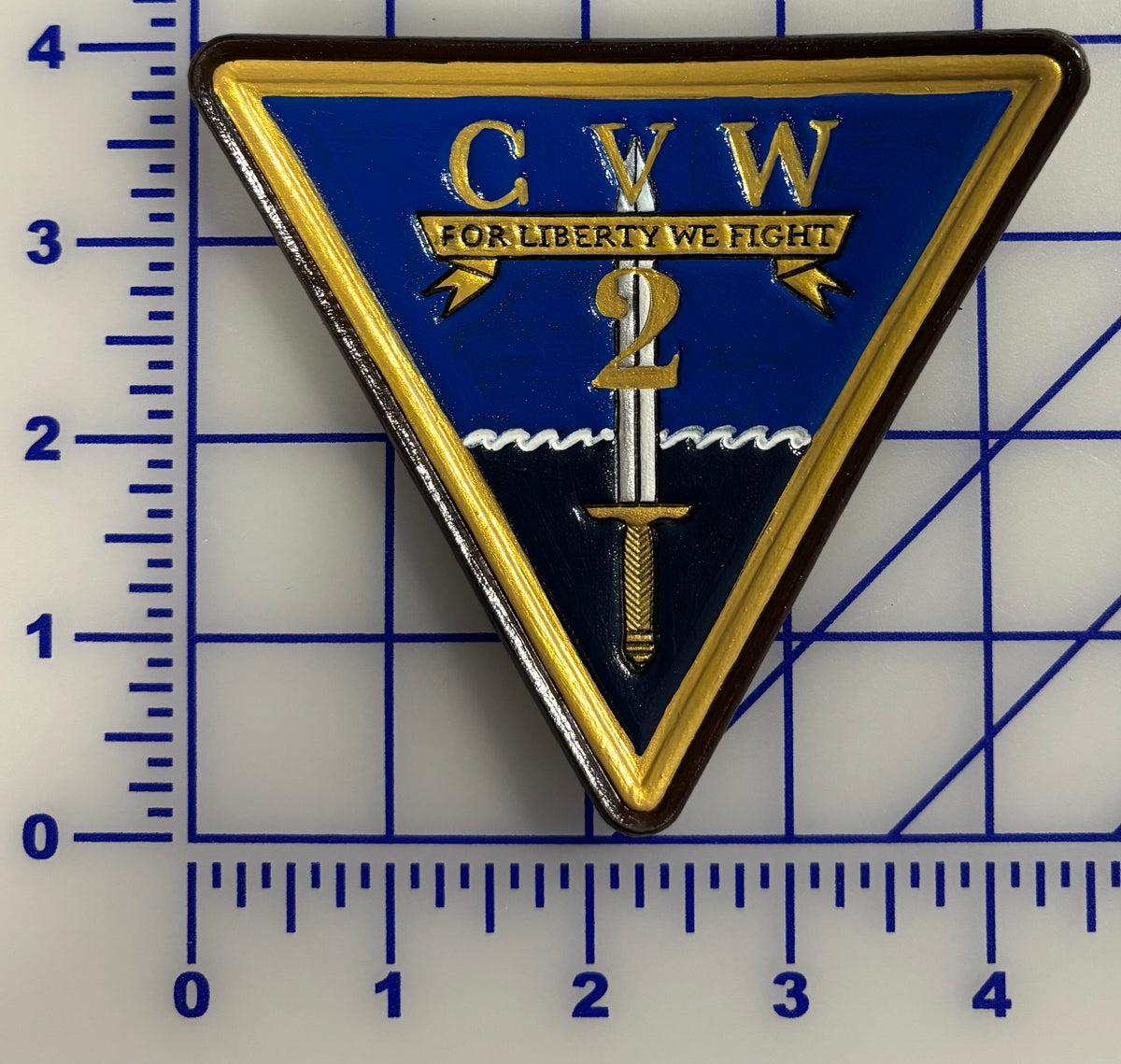 Officially Licensed US Navy Carrier Air Wing Two CVW-2 Leather Patch