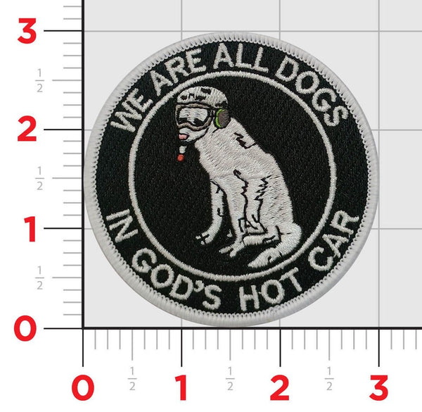 Official HMH-466 Wolfpack We're All Dogs in God's Hot Car Shoulder Patches