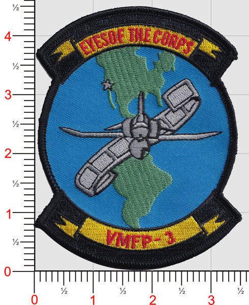 Officially Licensed USMC VMFP 3 Eyes of the Corps Patch