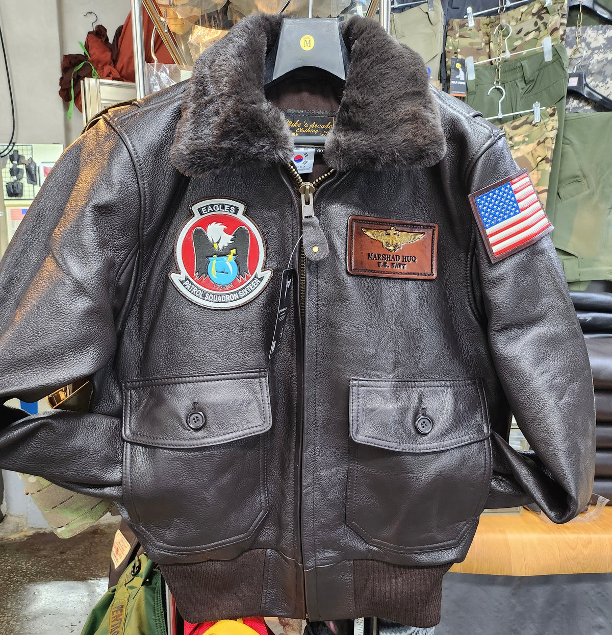 Korean Made Black G-1 Flight Jacket