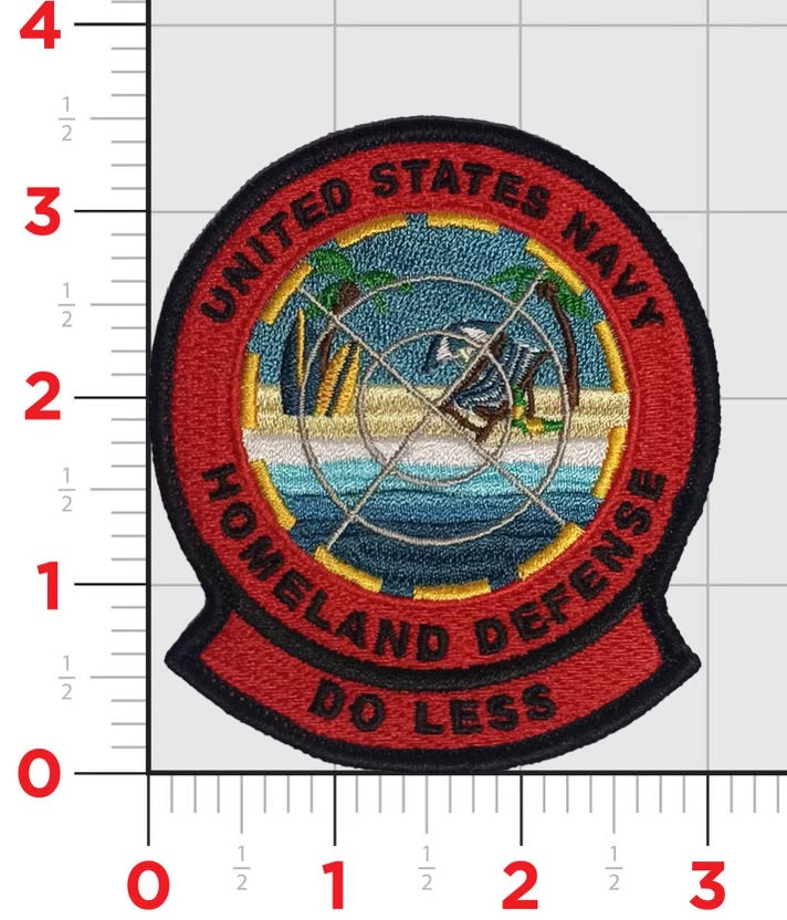 US Navy Homeland Defense Do Less Shoulder Patch (H)