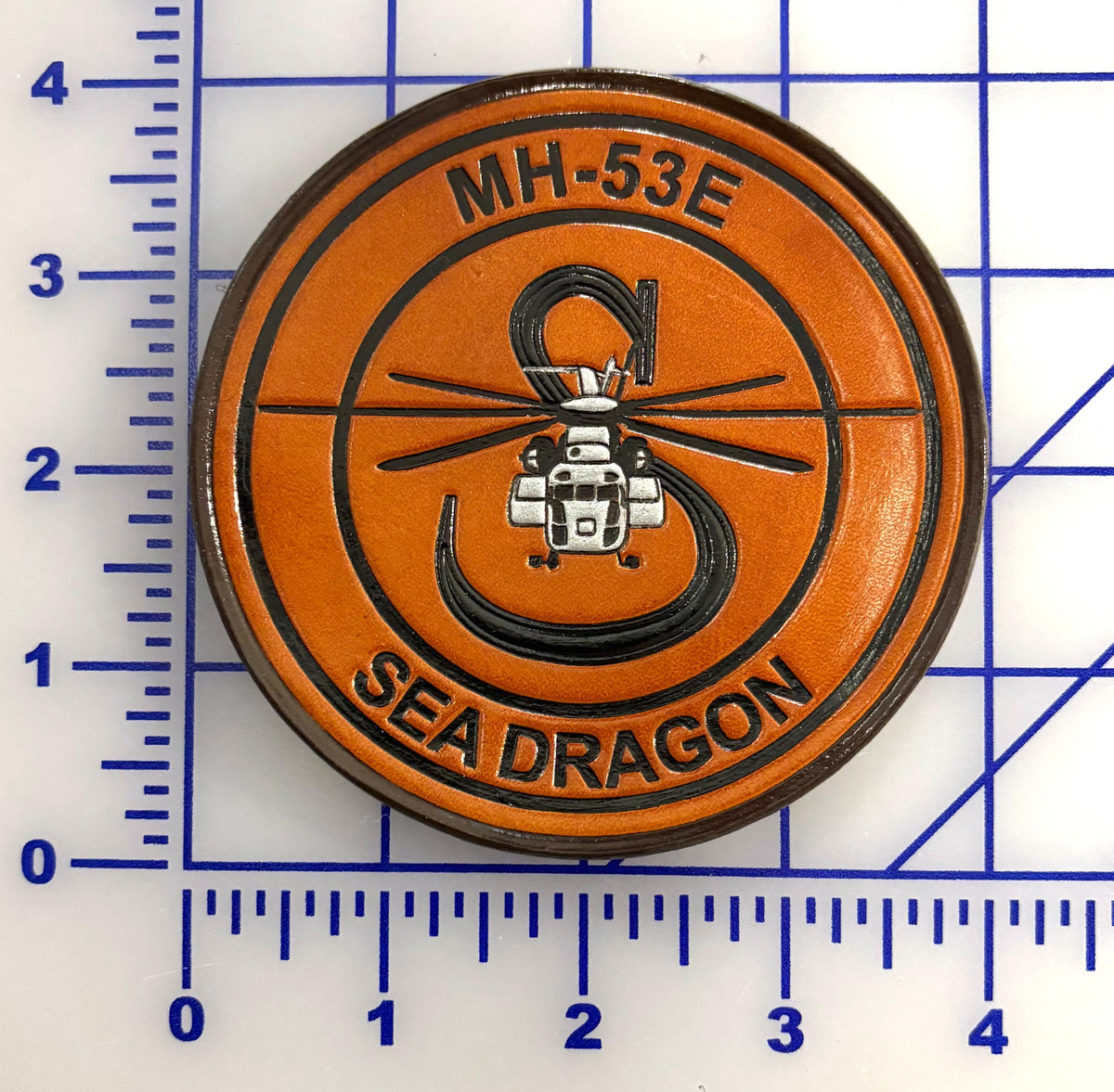 Official MH-53E Sea Dragon Leather Shoulder Patch