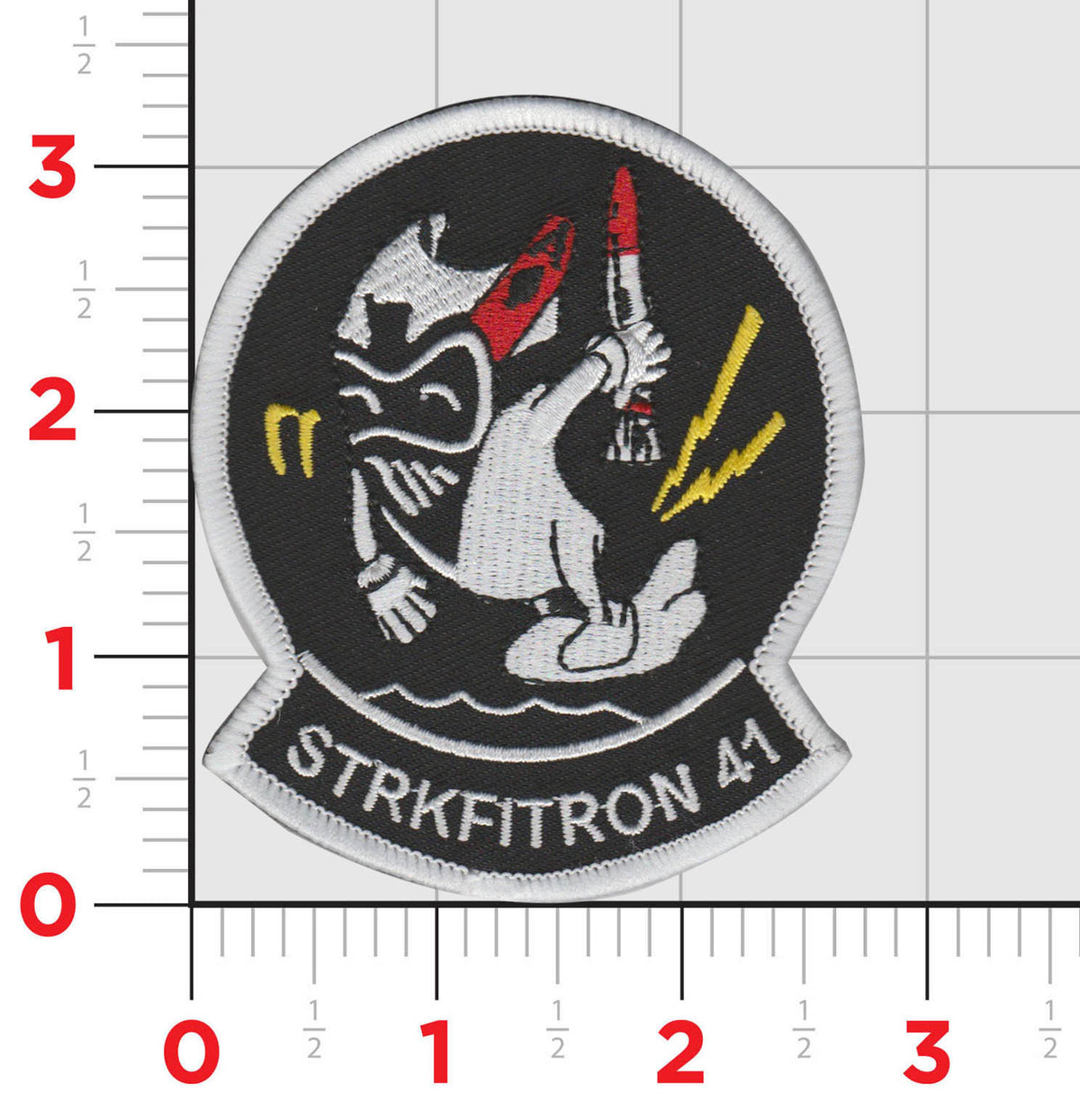 Official VFA-41 Black Aces "Chucker" Shoulder Patch