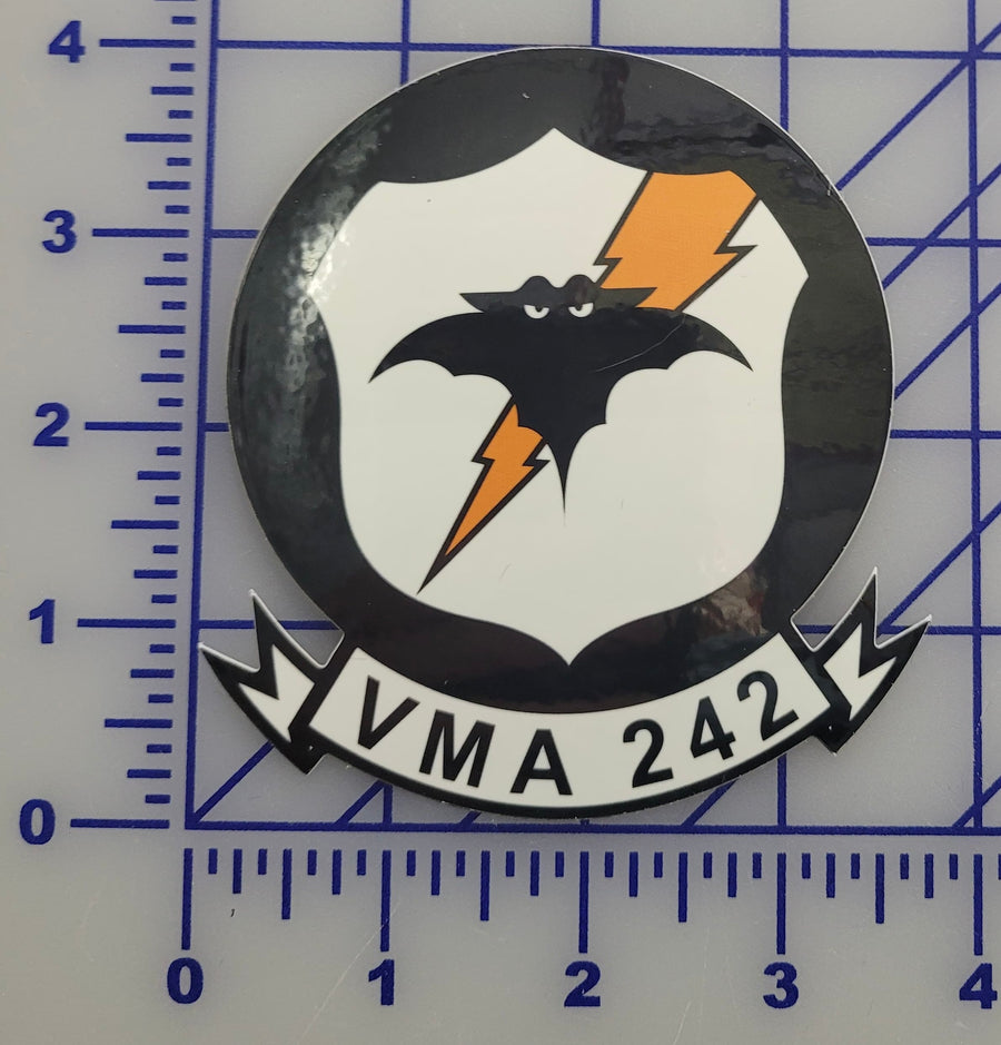 Officially Licensed USMC VMA-242 Bats Sticker