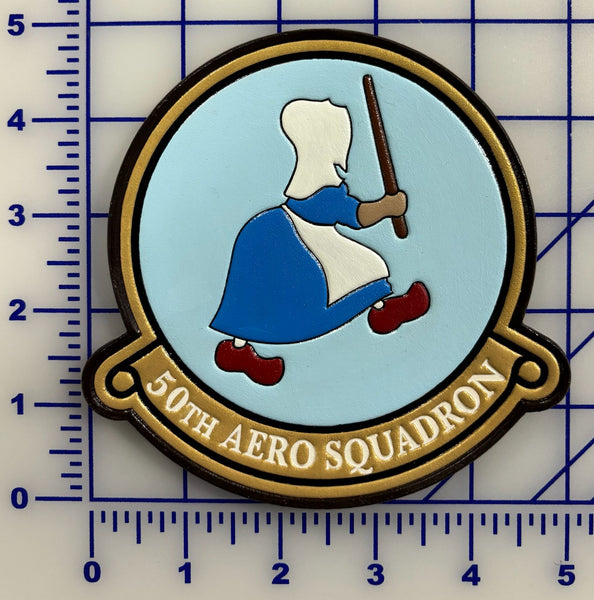 Official US Army Air Corps 50th Aero Squadron Leather Patch