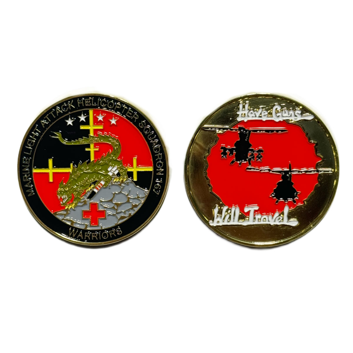 Officially Licensed HMLA-167 Warriors Squadron Coin