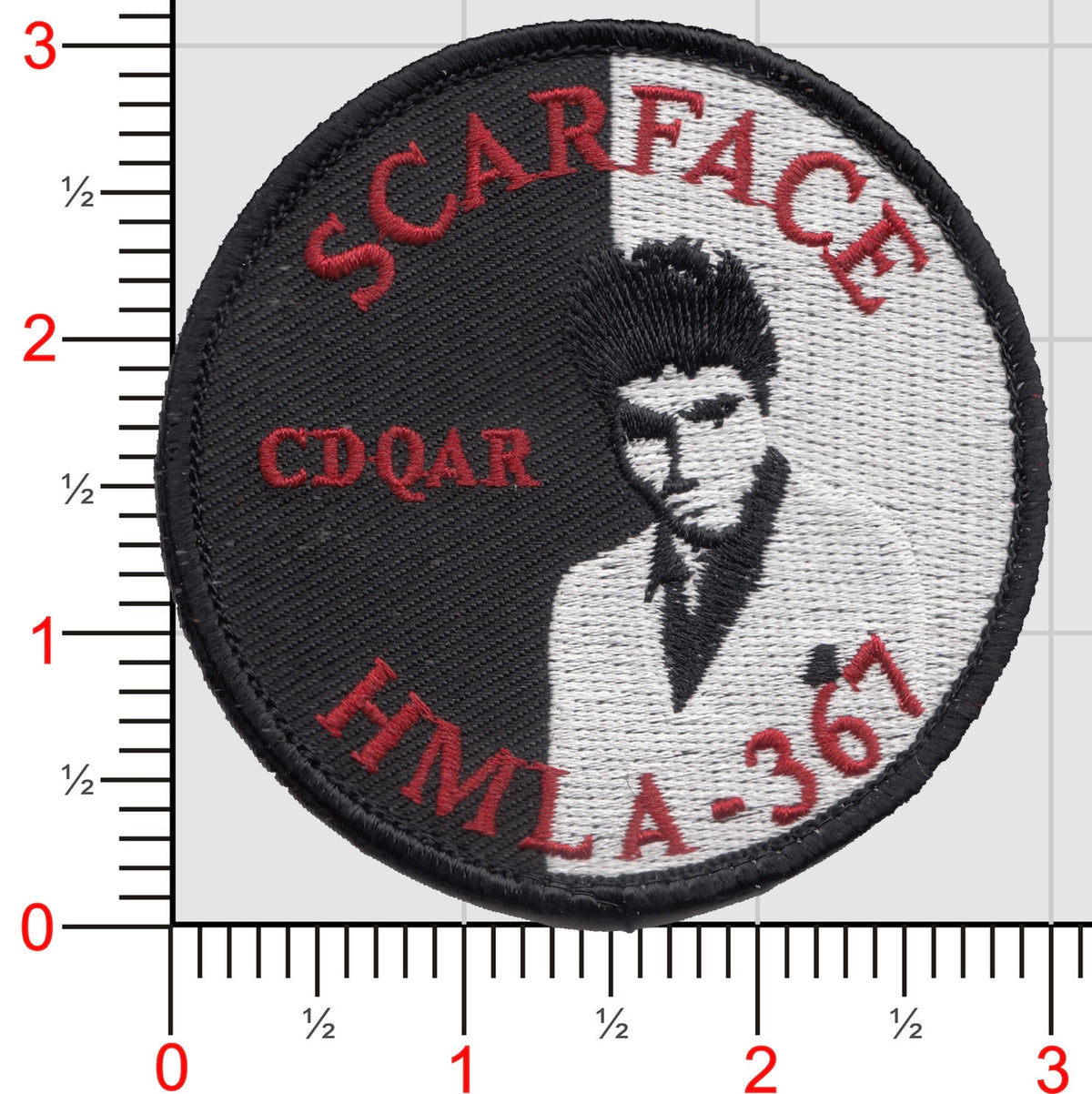 HMLA-367 Scarface Flightline Qualification Patches