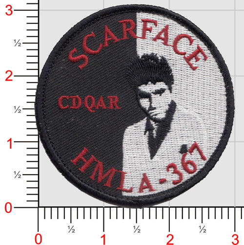 HMLA-367 Scarface Flightline Qualification Patches