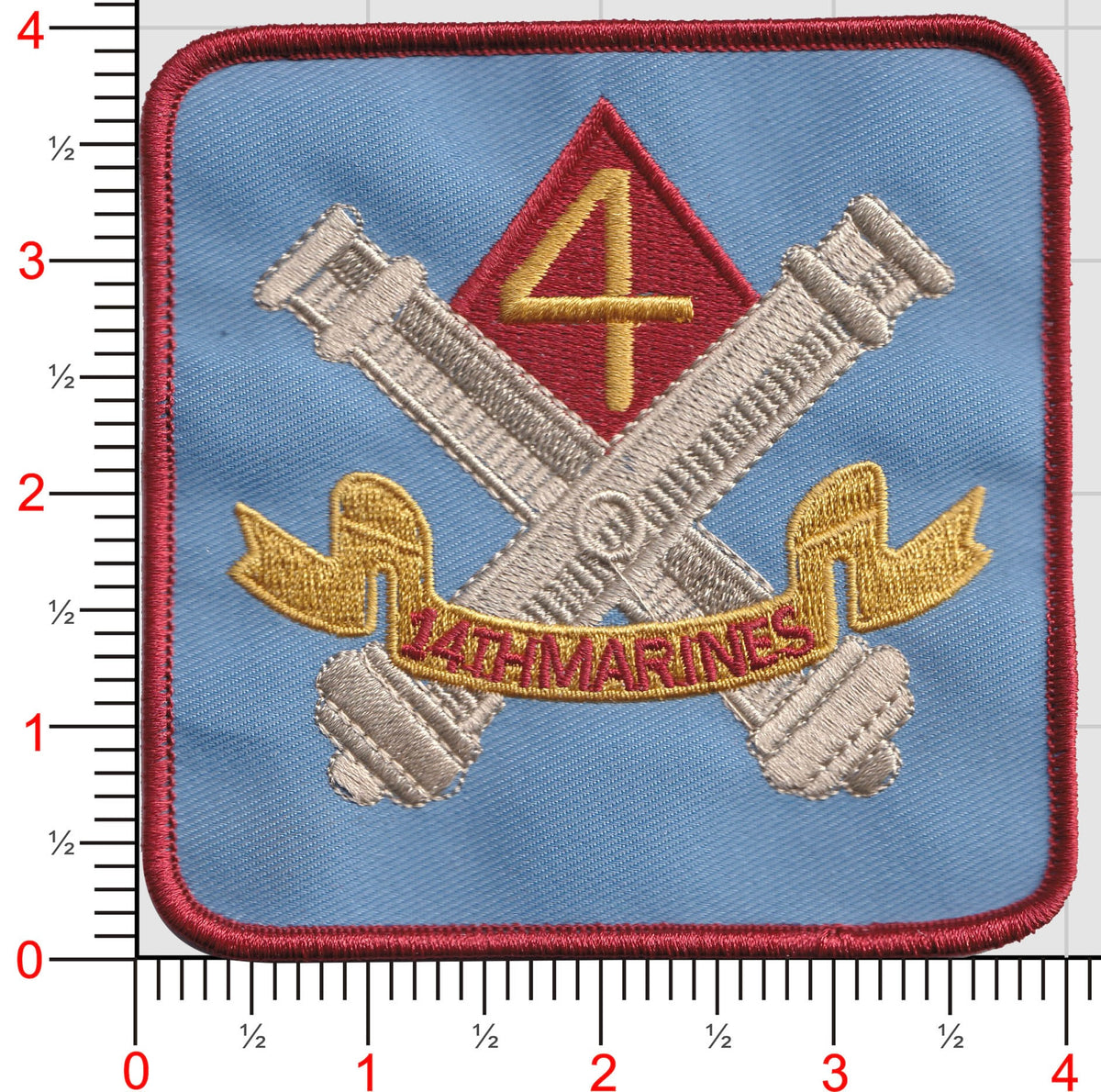Officially Licensed USMC 4th Battalion 14th Marine Regiment Patch