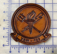 Officially Licensed US Navy VAW-125 Tigertails Leather Patch