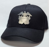 Navy and USMC Laser Cut Insignia Ball Caps