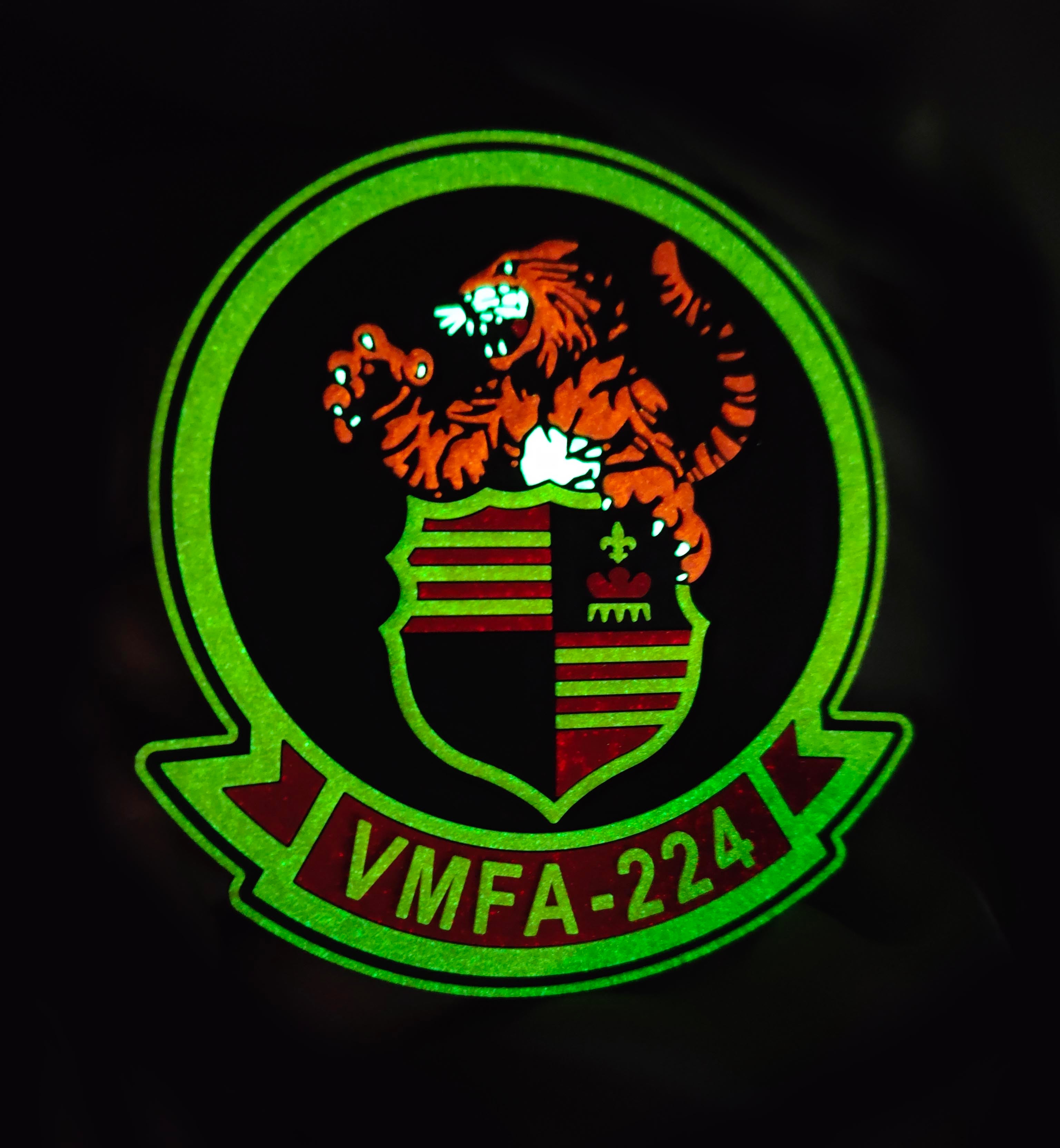 Officially Licensed USMC VMFA-224 Fighting Bengals PVC Patch