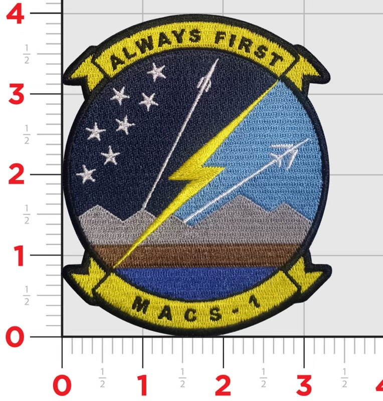 Officially Licensed Marine Air Control Group MACS-1 Falconers Patch