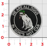 Official HMH-466 Wolfpack We're All Dogs in God's Hot Car Shoulder Patches