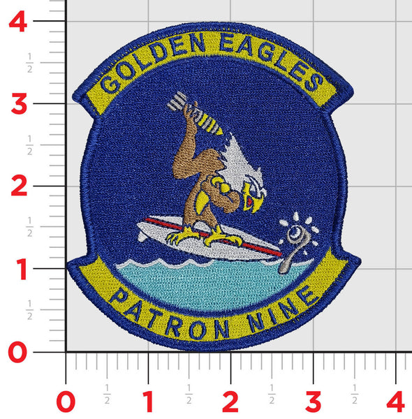 Officially Licensed US Navy VP-9 Golden Eagles 2023 Squadron Patch