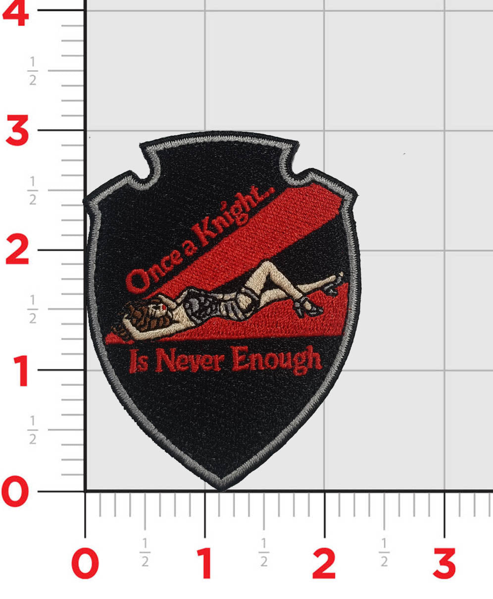 Official VFA-154 Black Knights Once a Knight Shoulder Patch